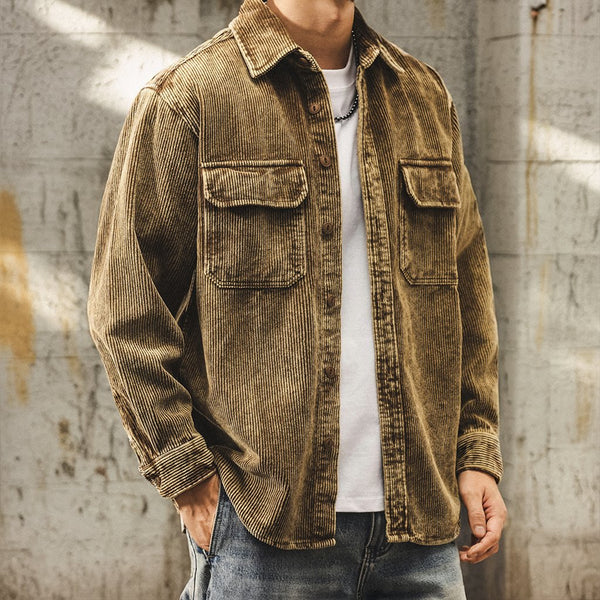 Corduroy Work Shirt Jacket P1832